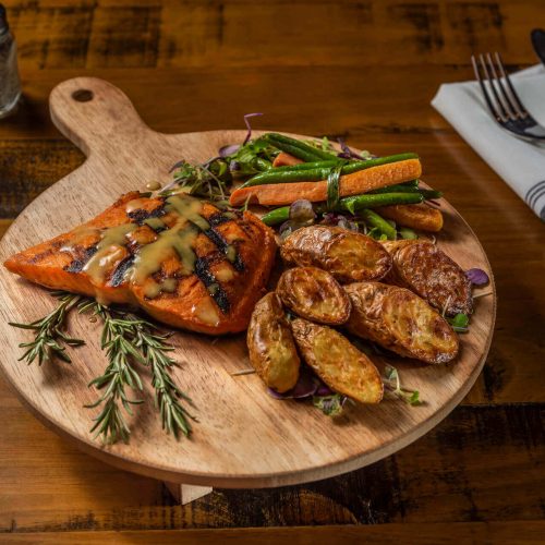 Grilled Scottish Salmon with Fingerling Potatoes